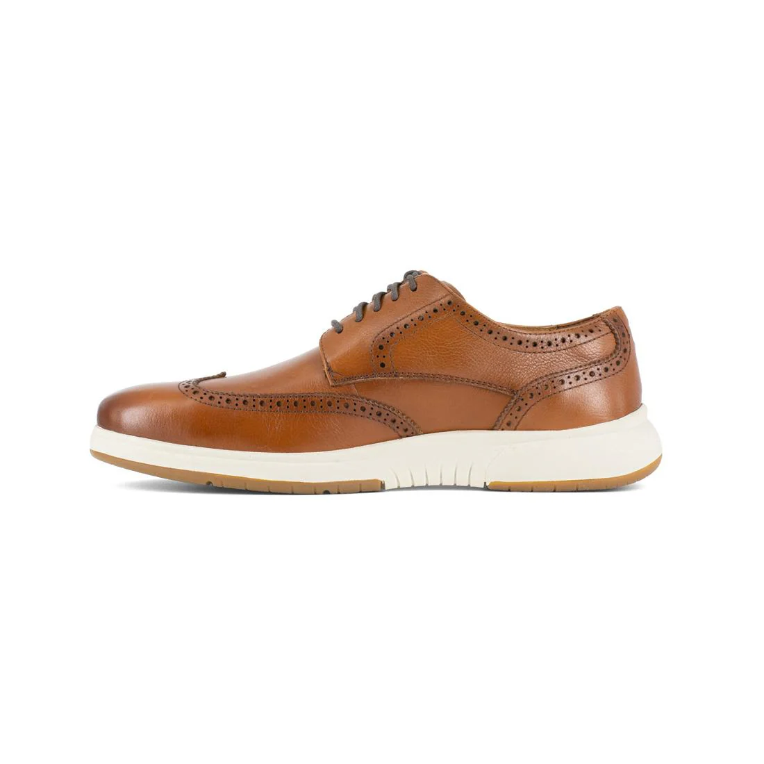 Flair Work Steel-Toe Wingtip Oxford Work Shoe Cognac - Image 4