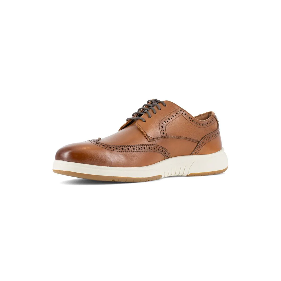Flair Work Steel-Toe Wingtip Oxford Work Shoe Cognac - Image 5