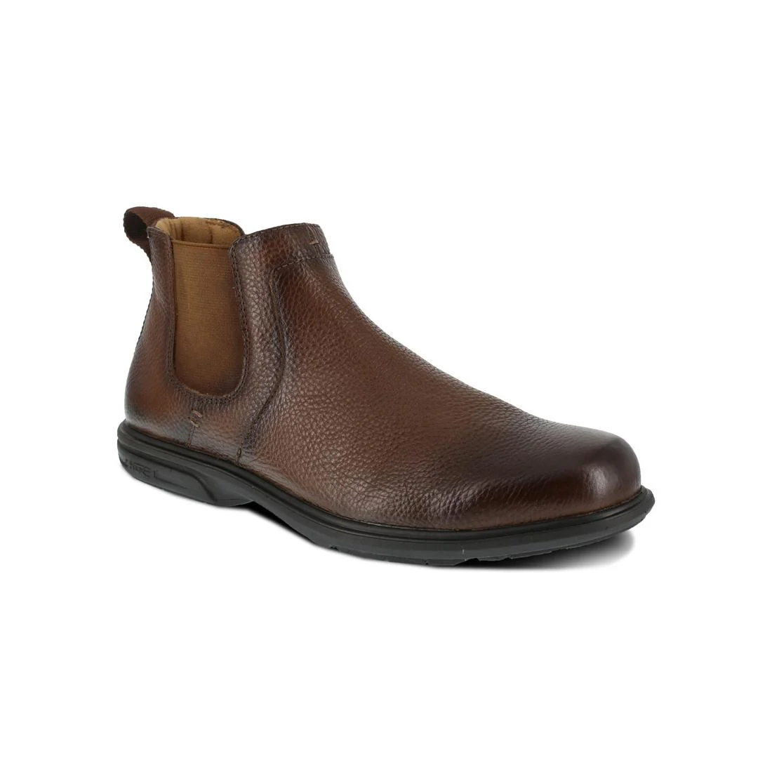 Loedin Steel-Toe Pull On Chelsea Work Boot Brown - Image 2