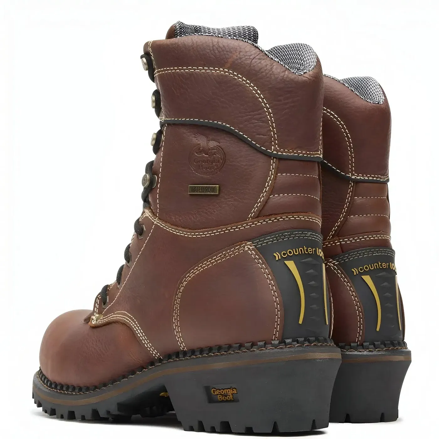 AMP LT Logger Composite Toe Waterproof Work Boot Brown - Image 4