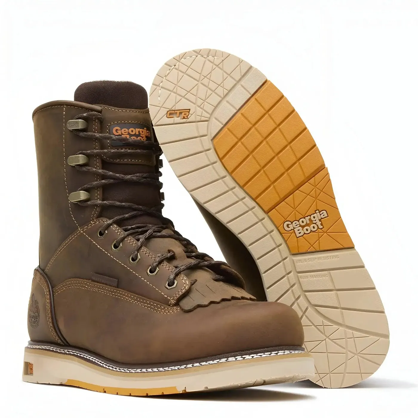 AMP 8" LT Wedge Waterproof Work Boot - Image 5