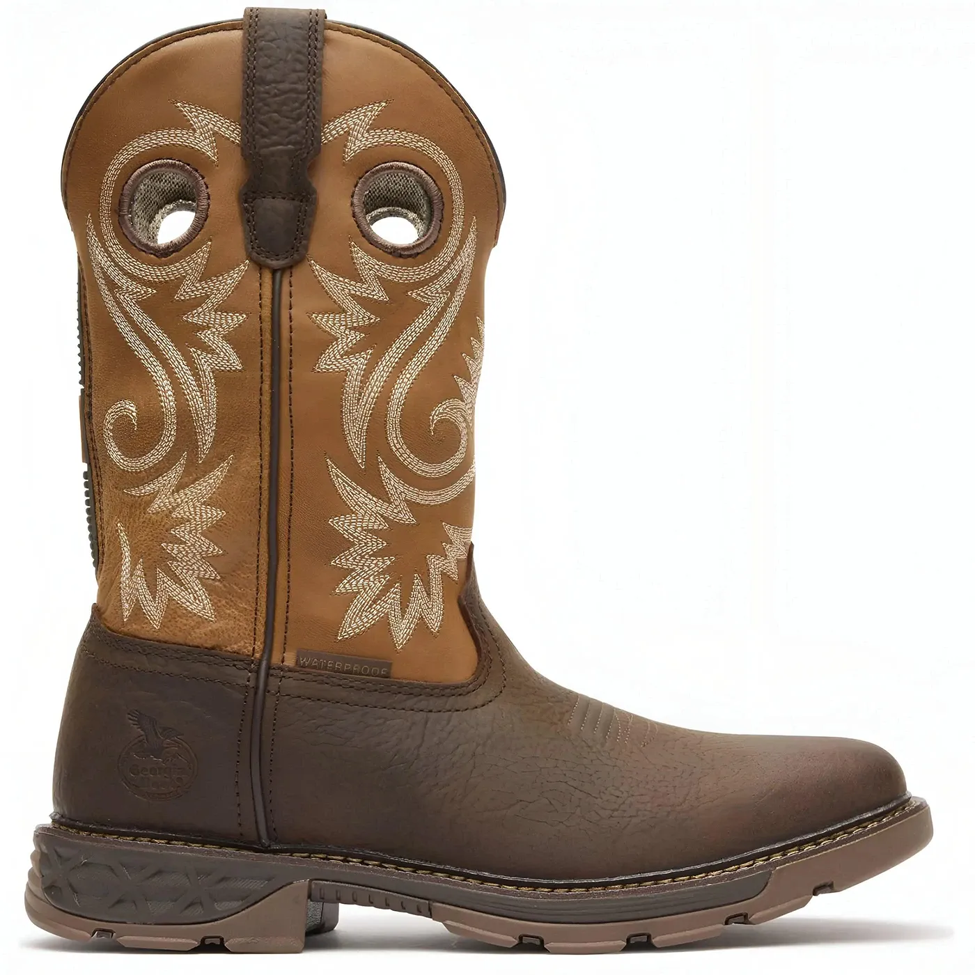 Carbo-Tec FLX 11" Waterproof Pull On Work Boot Brown-Orange