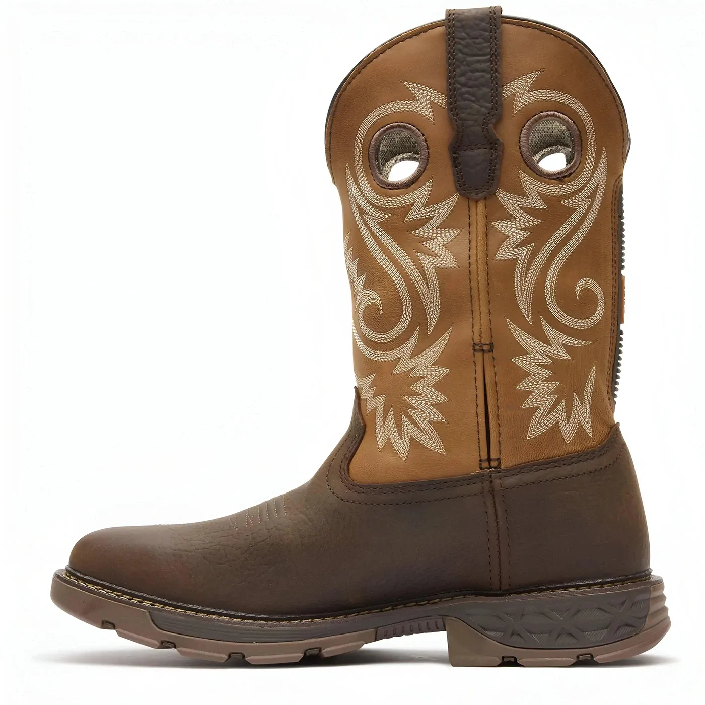 Carbo-Tec FLX 11" Waterproof Pull On Work Boot Brown-Orange - Image 5
