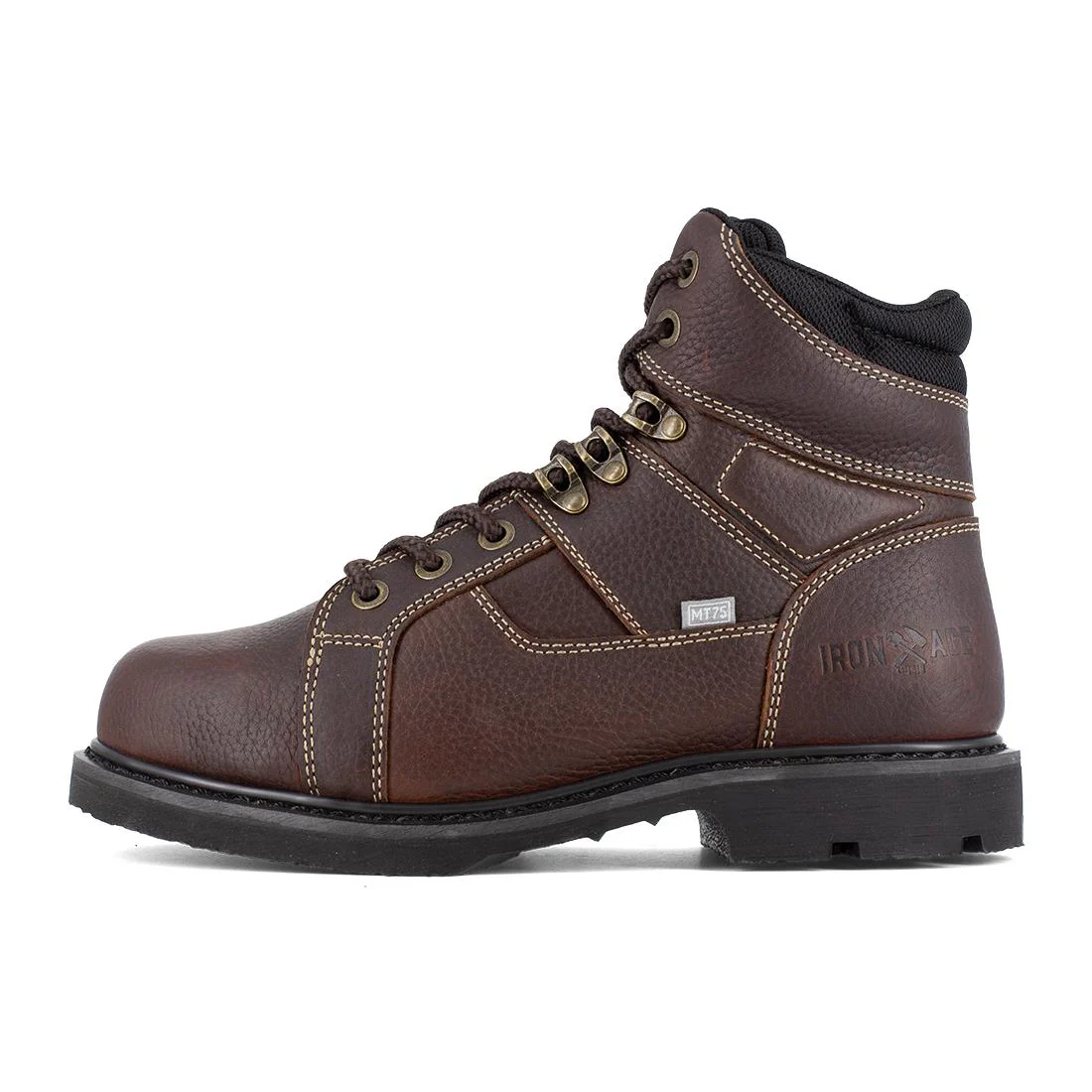 Groundbreaker 6" CushGuard Internal Steel Toe Met Guard Work Boot – Dark Brown - Image 4