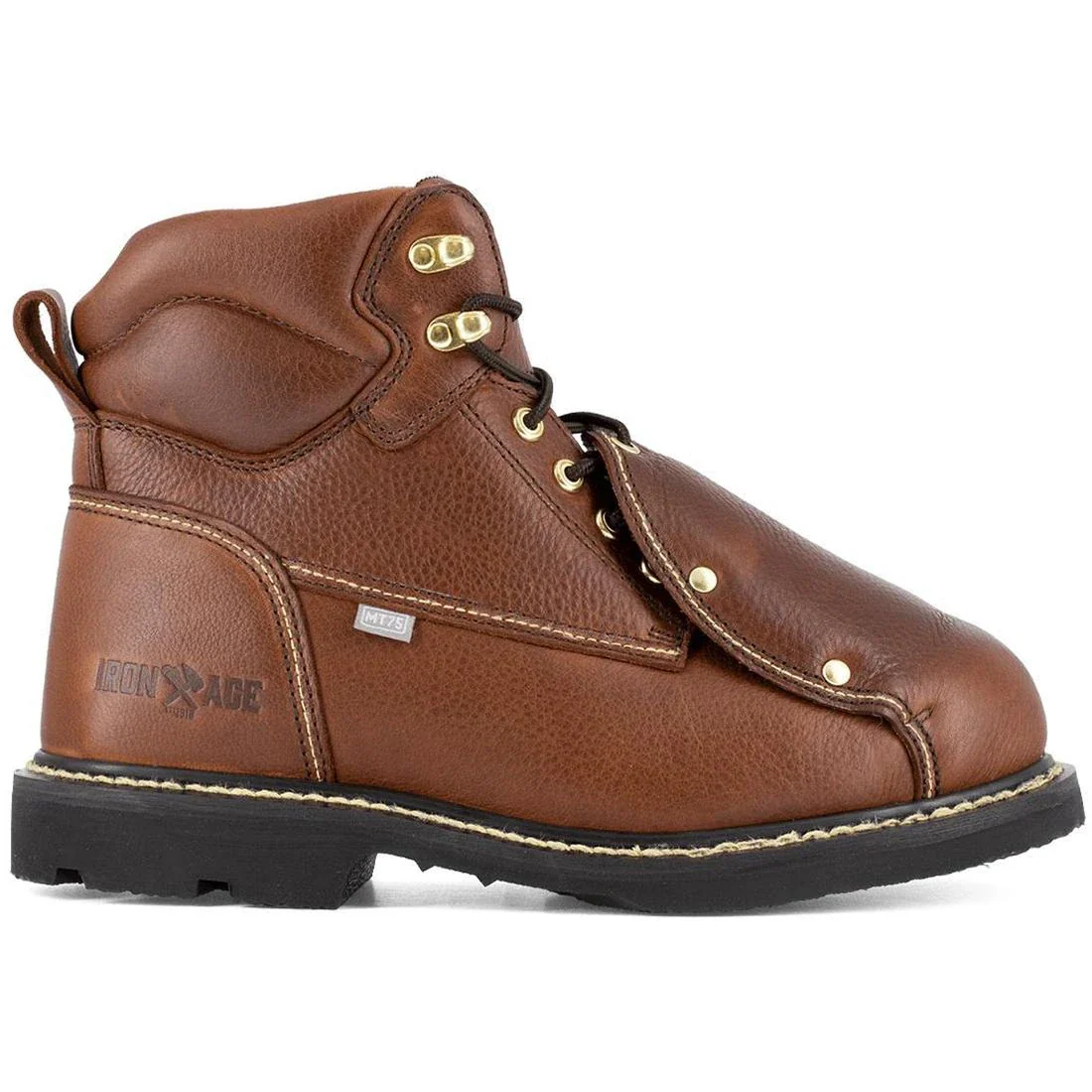 Groundbreaker Steel-Toe Ext Metguard 6 Inch Work Boot Brown