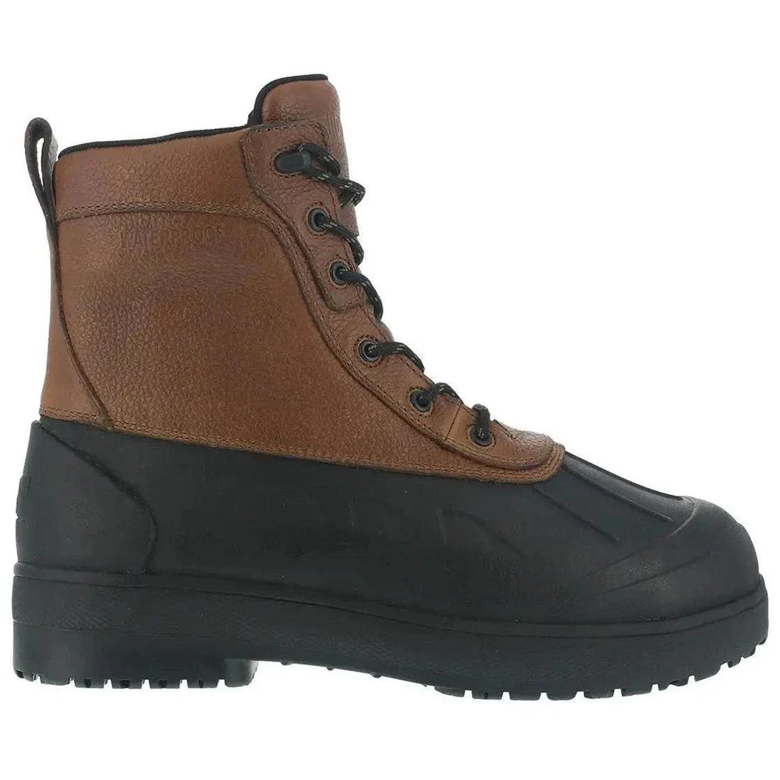 Women's Compound Composite-Toe Rubber Vamp Work Boot Black Brown