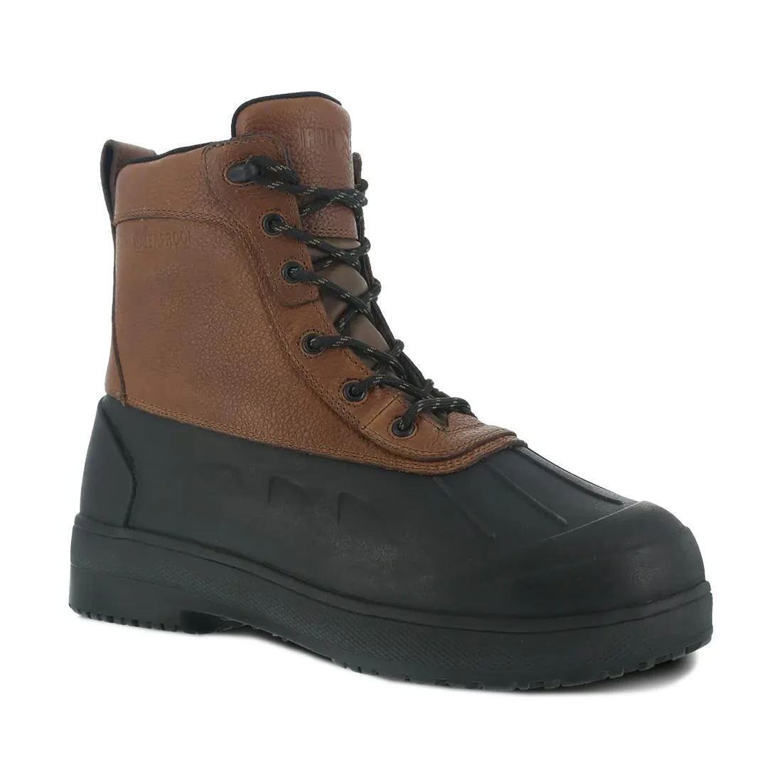 Women's Compound Composite-Toe Rubber Vamp Work Boot Black Brown - Image 2