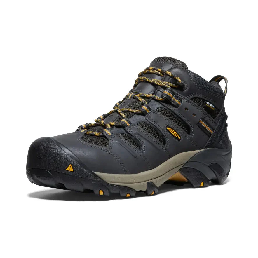Lansing Steel-Toe Work Boot Waterproof Raven/Tawny Olive Keen - Image 2