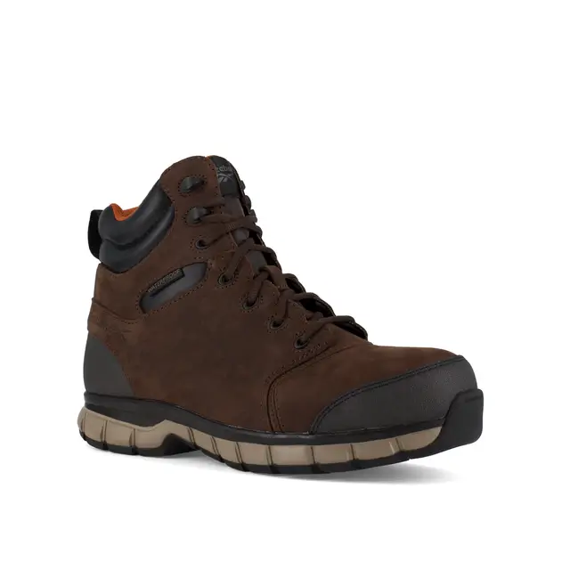 Sublite Cushion 6 Inch Composite-Toe Waterproof Athletic Work Boot Brown - Image 5