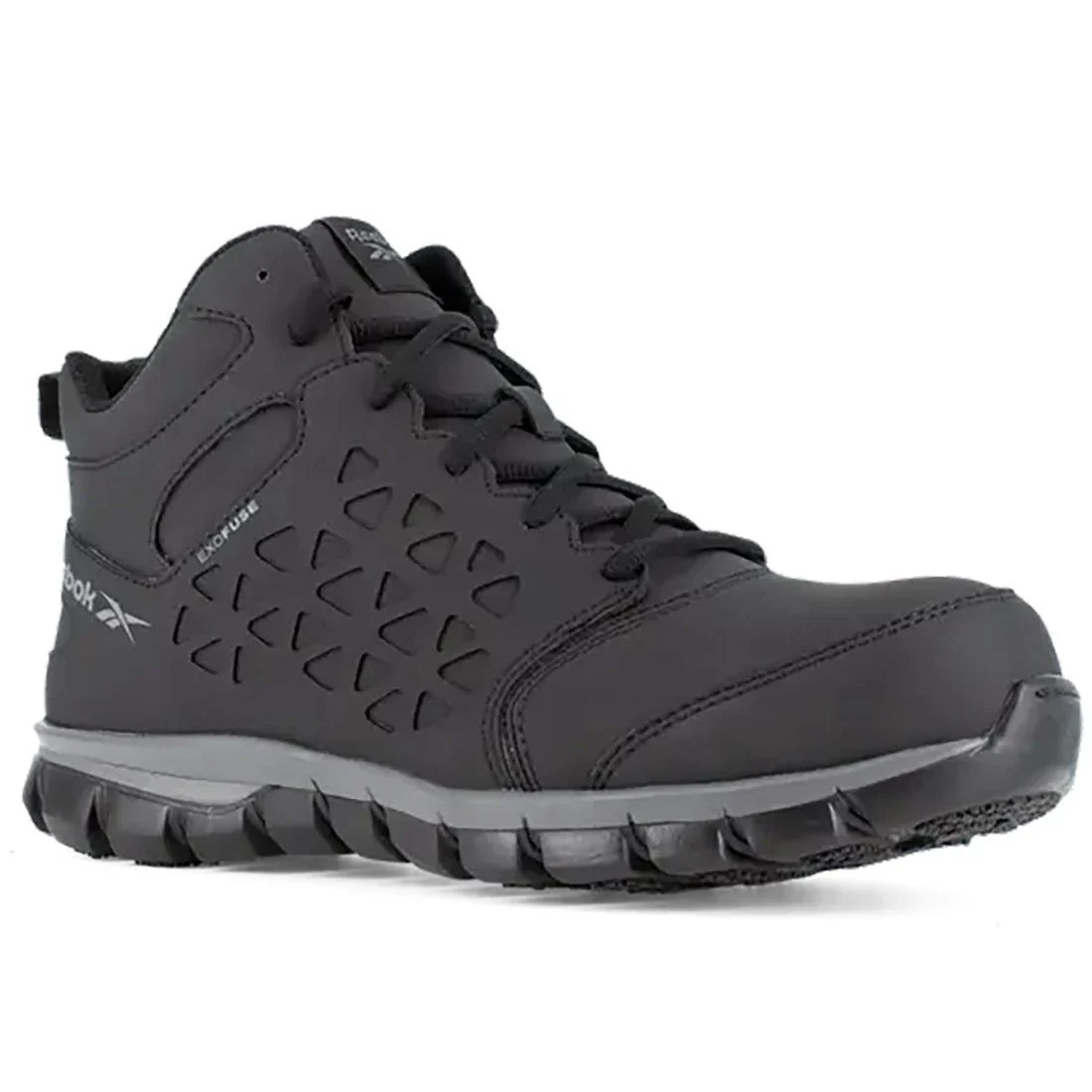 Sublite Cushion Composite-Toe Work Shoe Black/Gray - Image 2