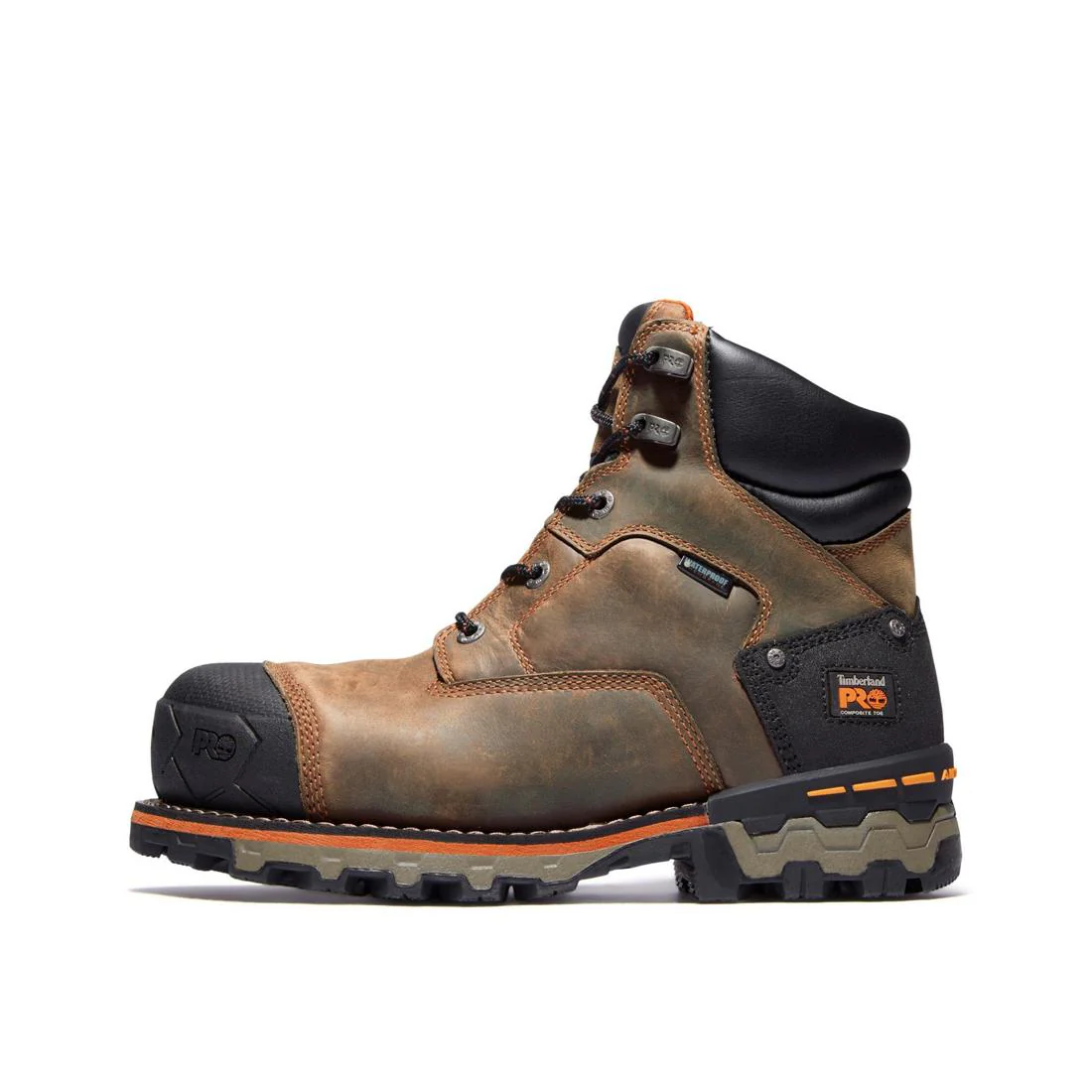 Boondock 6 Inch Composite-Toe Waterproof Work Boot Brown - Image 9