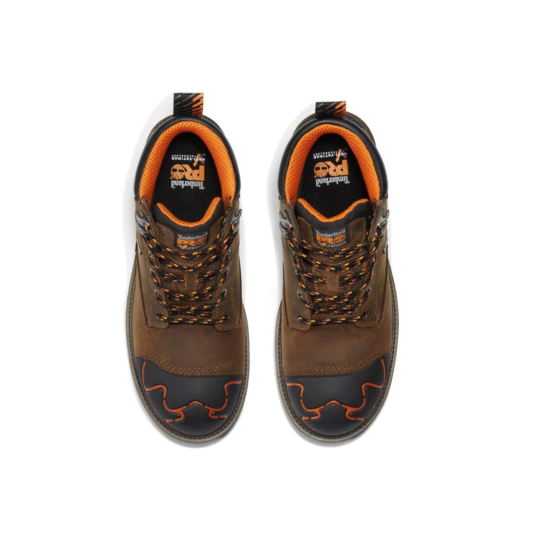 Magnitude 6 Inch Composite-Toe Waterproof Work Boot Orange and Brown - Image 4