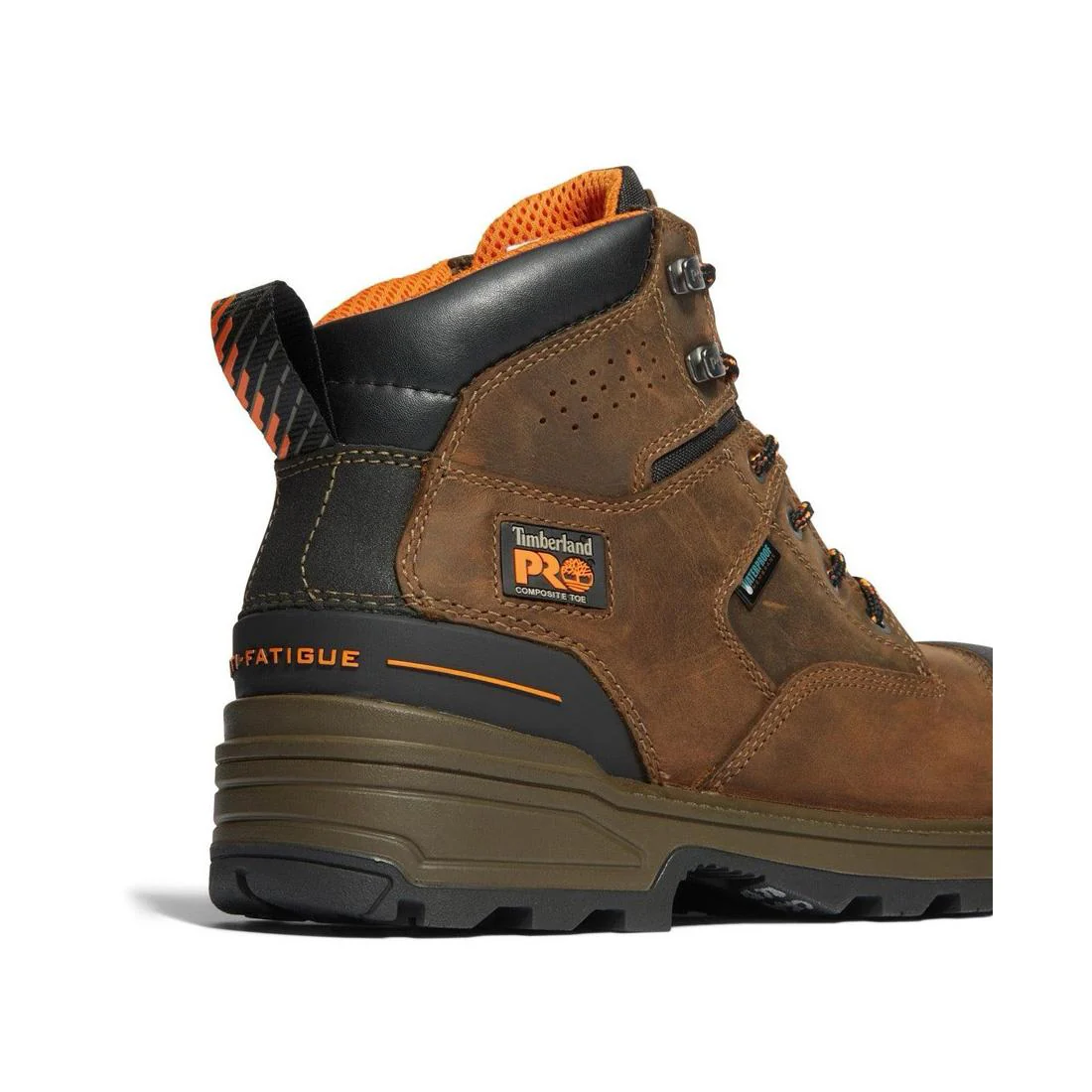 Magnitude 6 Inch Composite-Toe Waterproof Work Boot Orange and Brown - Image 7