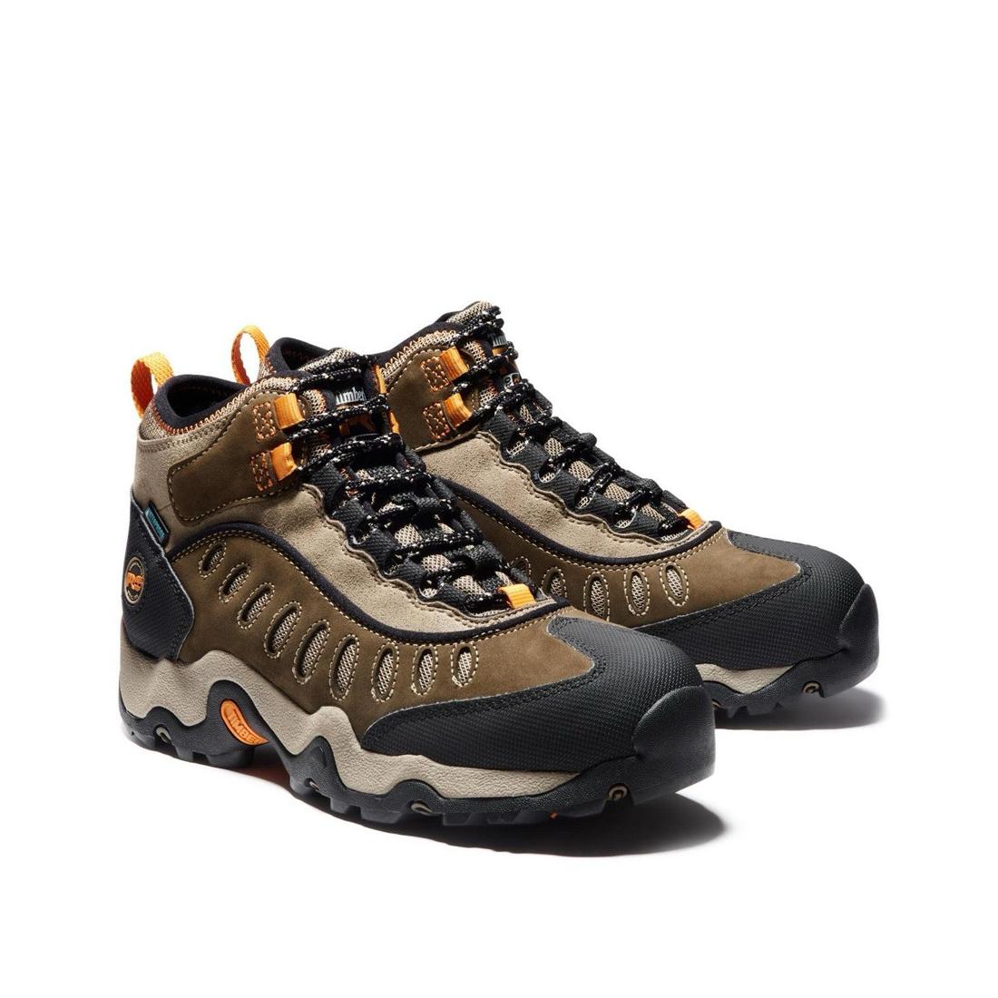 Mudslinger Steel-Toe Waterproof Work Boot Brown - Image 8