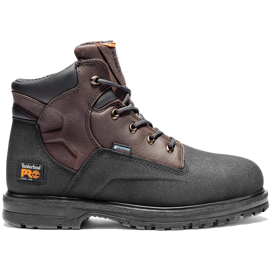 Powerwelt 6 Inch Steel-Toe Waterproof Work Boot Brown