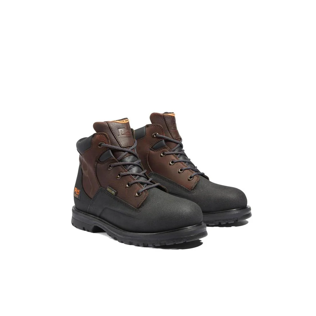 Powerwelt 6 Inch Steel-Toe Waterproof Work Boot Brown - Image 2