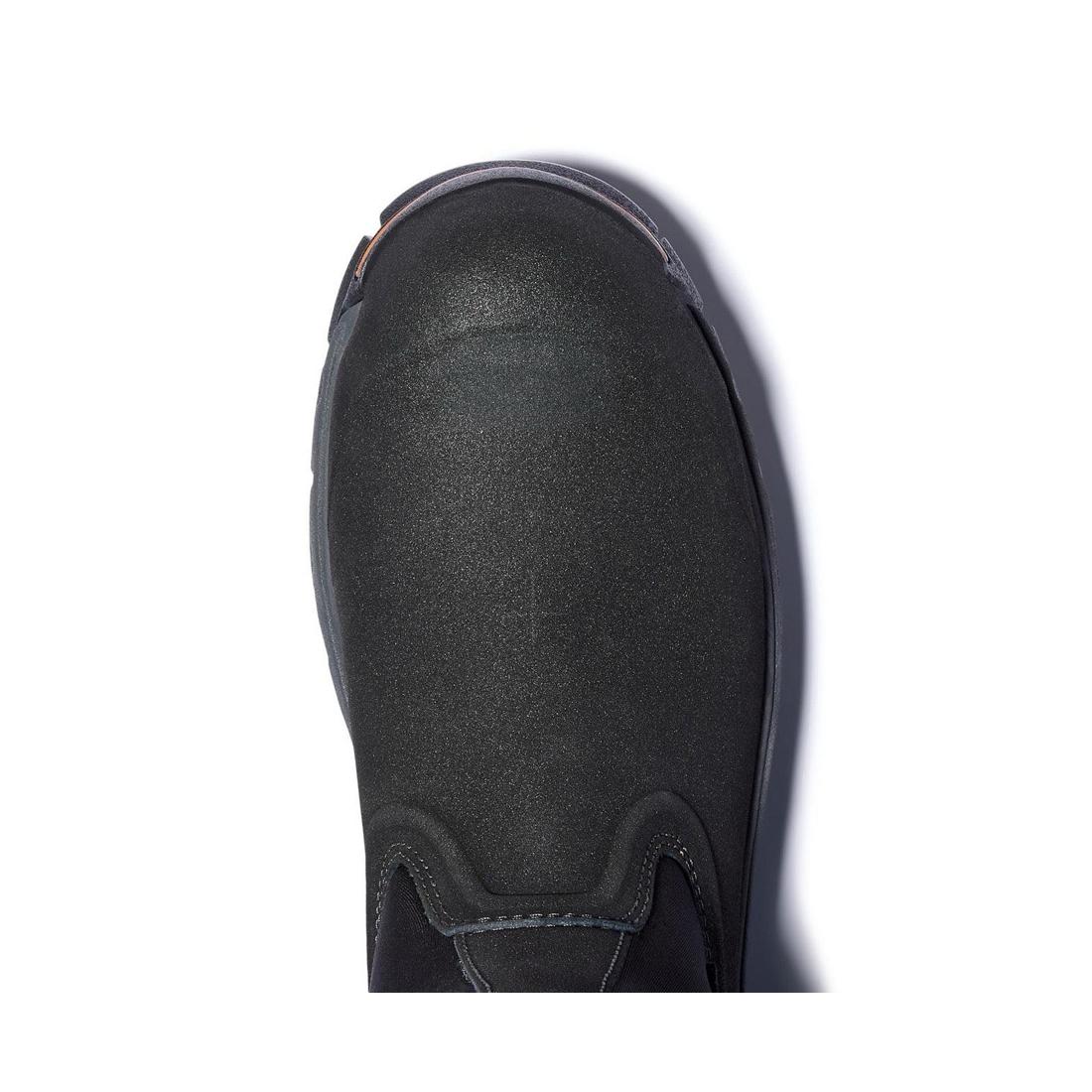 Stockdale Alloy-Toe Waterproof Pull-On Work Boot Black - Image 4