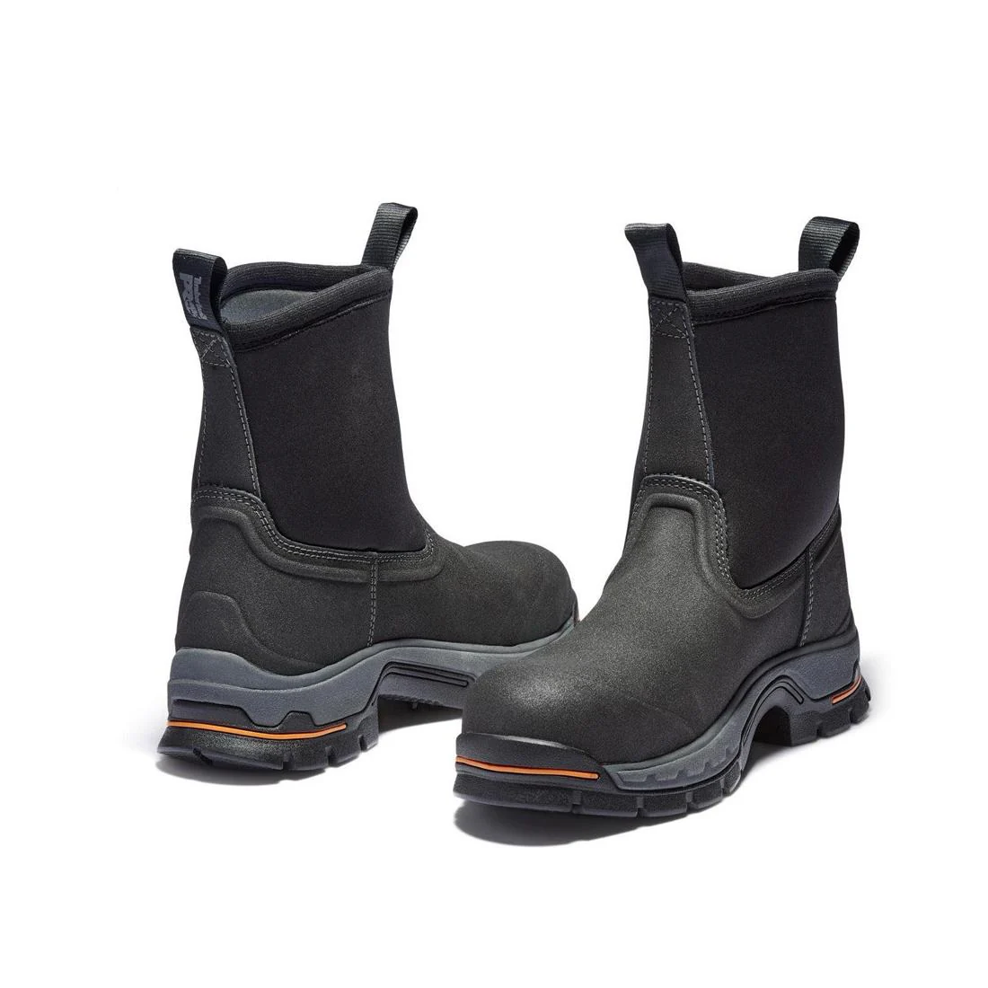 Stockdale Alloy-Toe Waterproof Pull-On Work Boot Black - Image 5