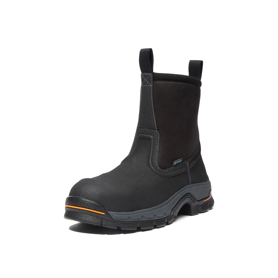 Stockdale Alloy-Toe Waterproof Pull-On Work Boot Black - Image 6