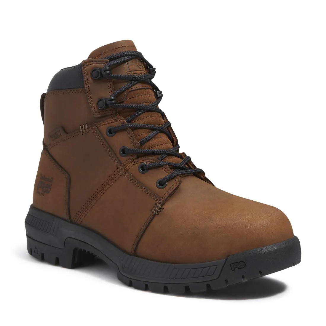 Montauk 6 Inch Steel Toe Waterproof Work Boots Brown - Image 2