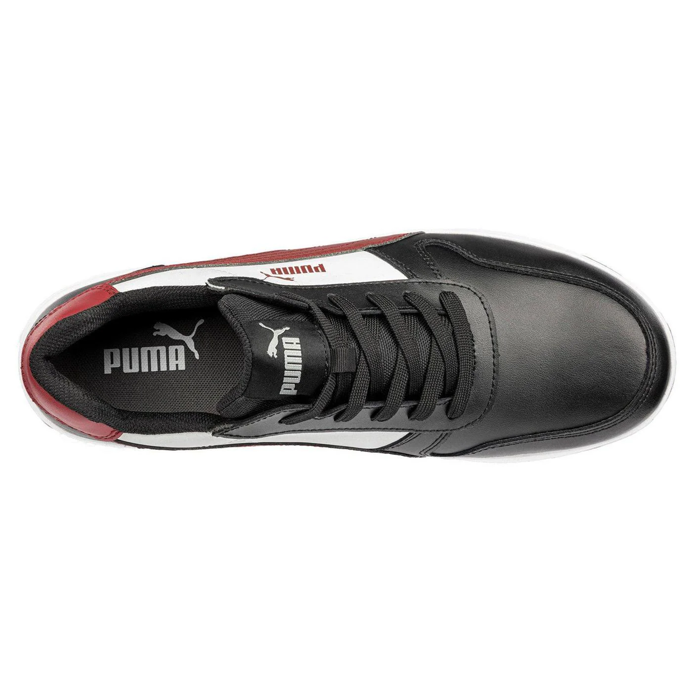 Frontcourt Women’s Composite Toe Work Shoes –Black White Red - Image 4