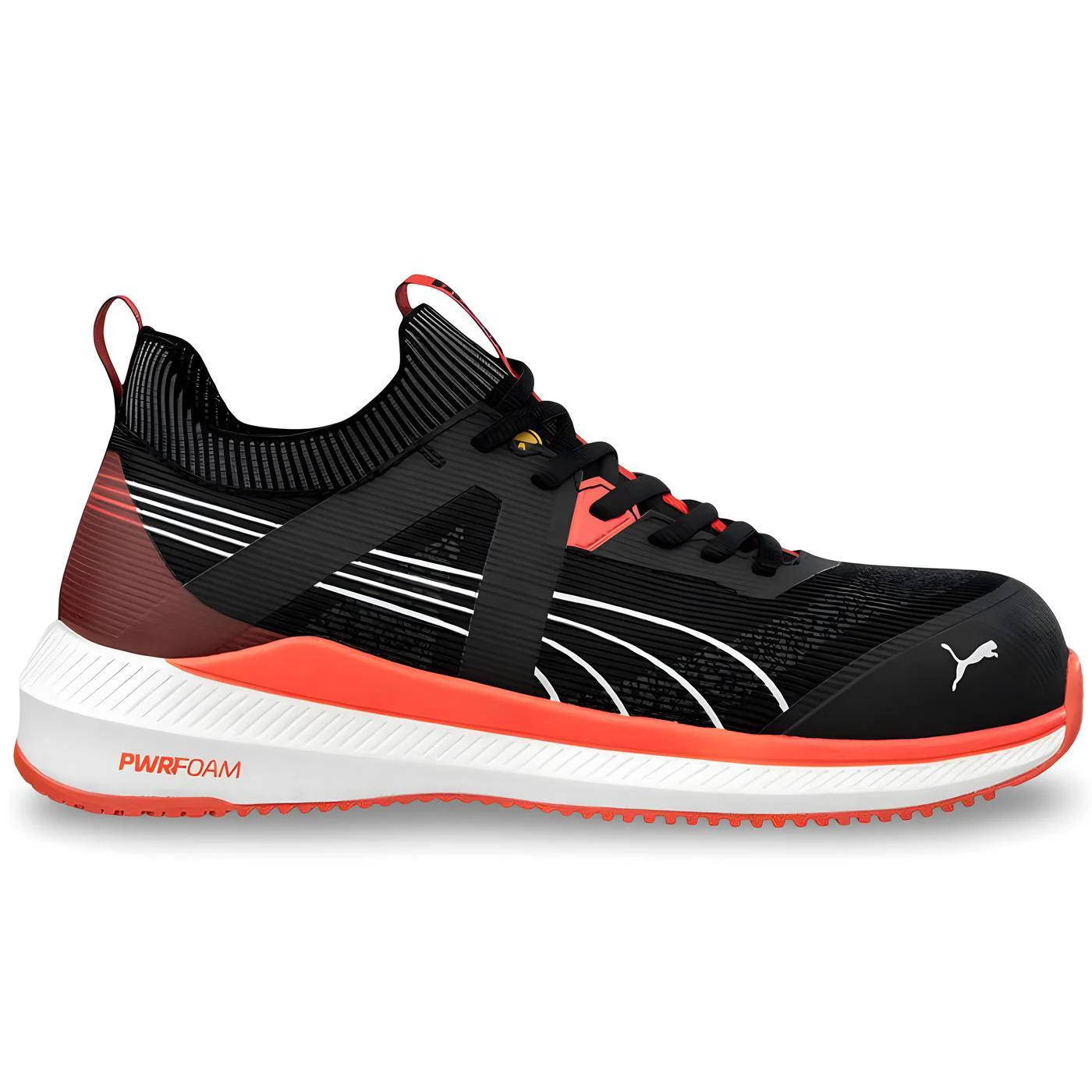 Turbo Black Composite Toe Work Boots – Red
