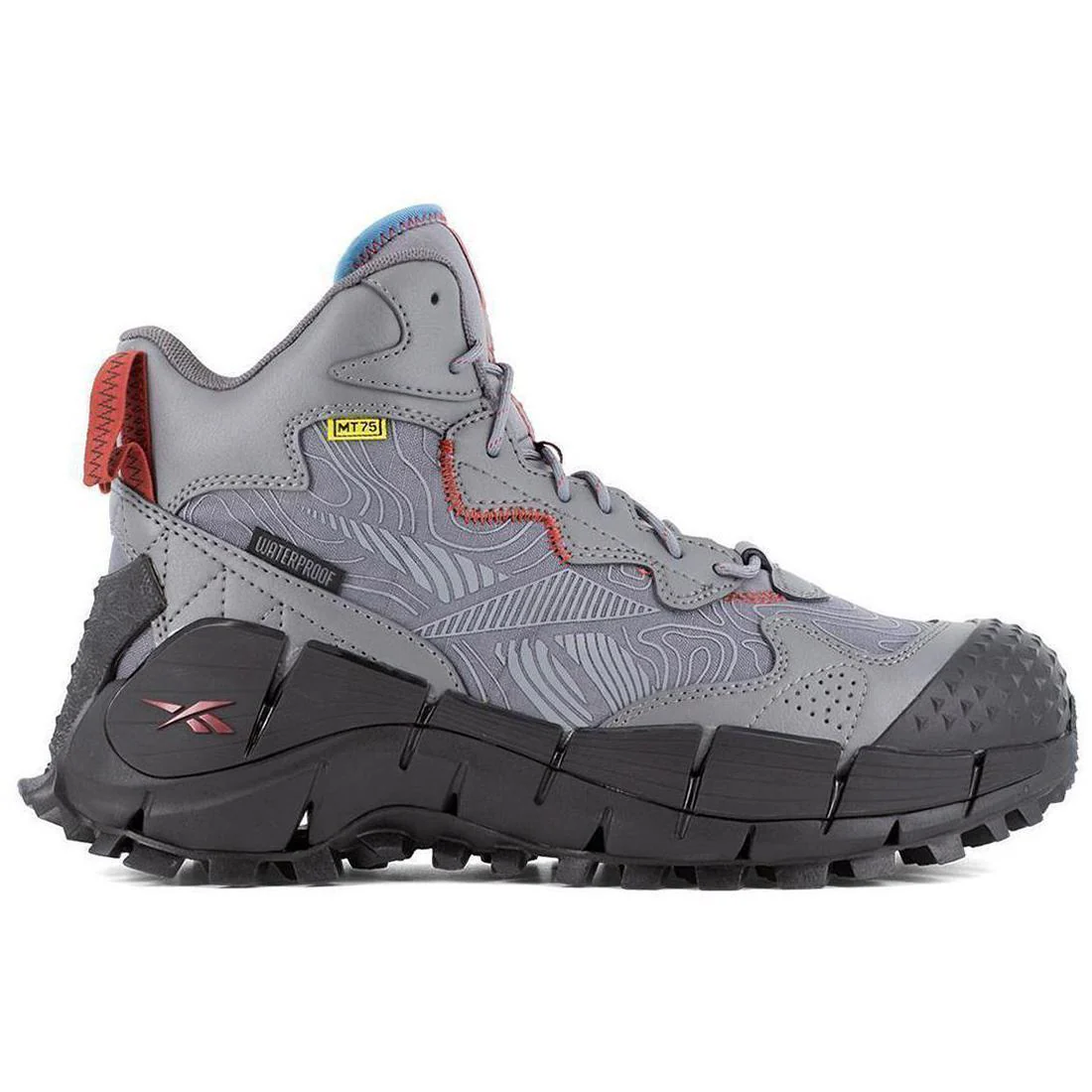 Zig Kinetica Edge II Composite-Toe Work Boot Gray/Red