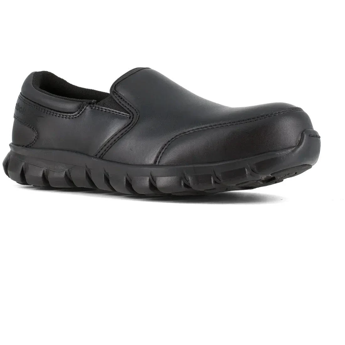 Sublite Cushion Composite-Toe Slip On Athletic Work Shoe Black - Image 2