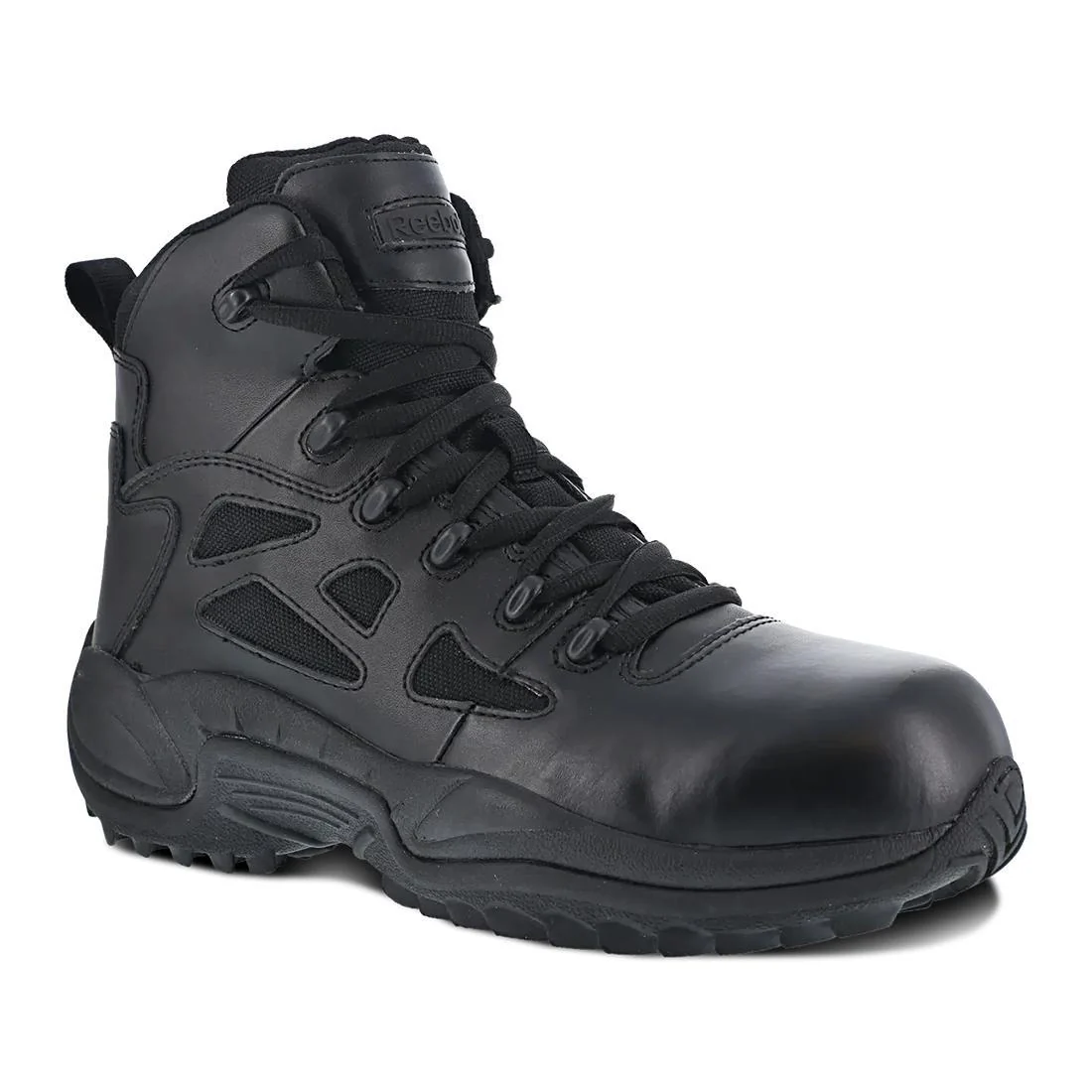 Rapid Response Rb 6 Inch Composite-Toe Side Zip Tactical Stealth Work Boot Black - Image 4
