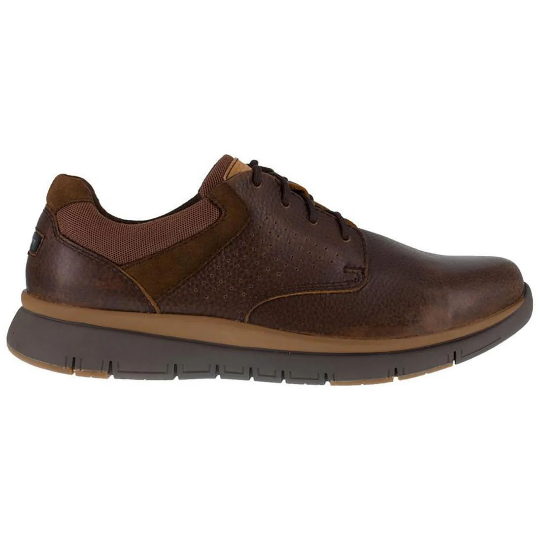 Primetime Casuals Steel-Toe Oxford Work Shoe Brown