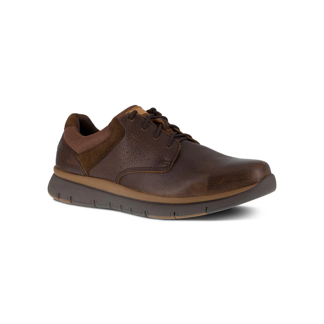 Primetime Casuals Steel-Toe Oxford Work Shoe Brown - Image 2