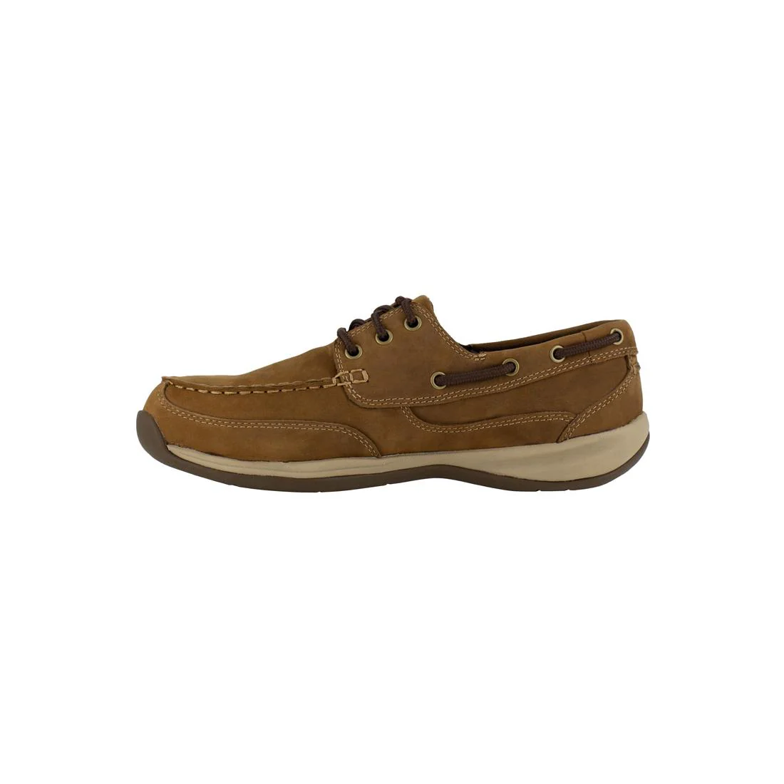 Sailing Club Steel-Toe Slip On Work Shoe Brown - Image 4