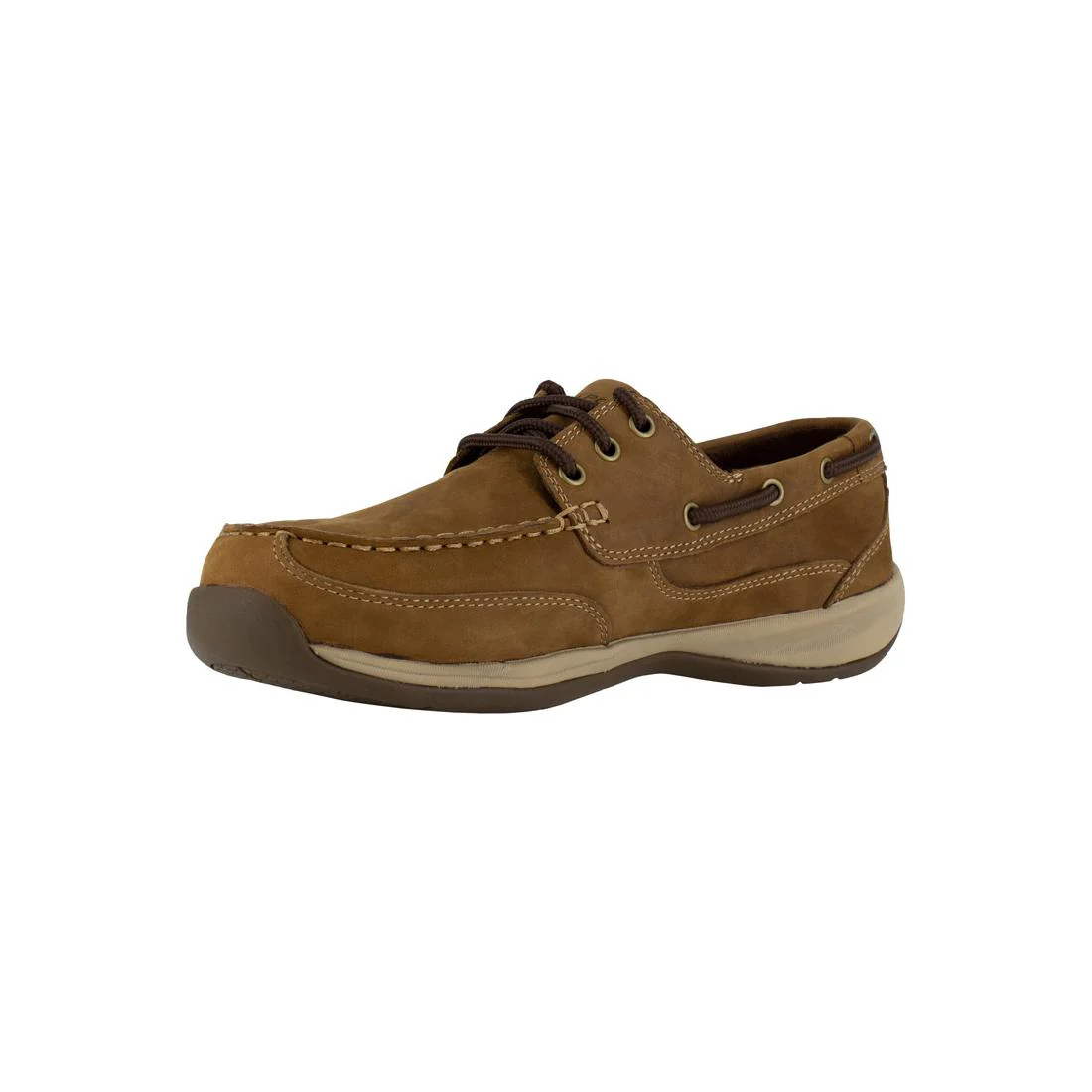 Sailing Club Steel-Toe Slip On Work Shoe Brown - Image 5