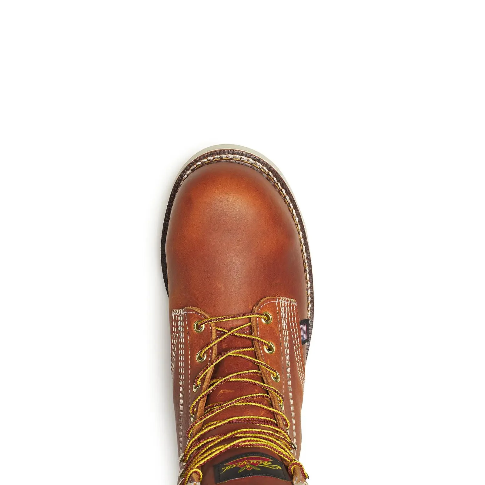 American Heritage Waterproof 8" Composite Toe Plain Toe Boot Maxwear Wedge Tobacco - Image 4