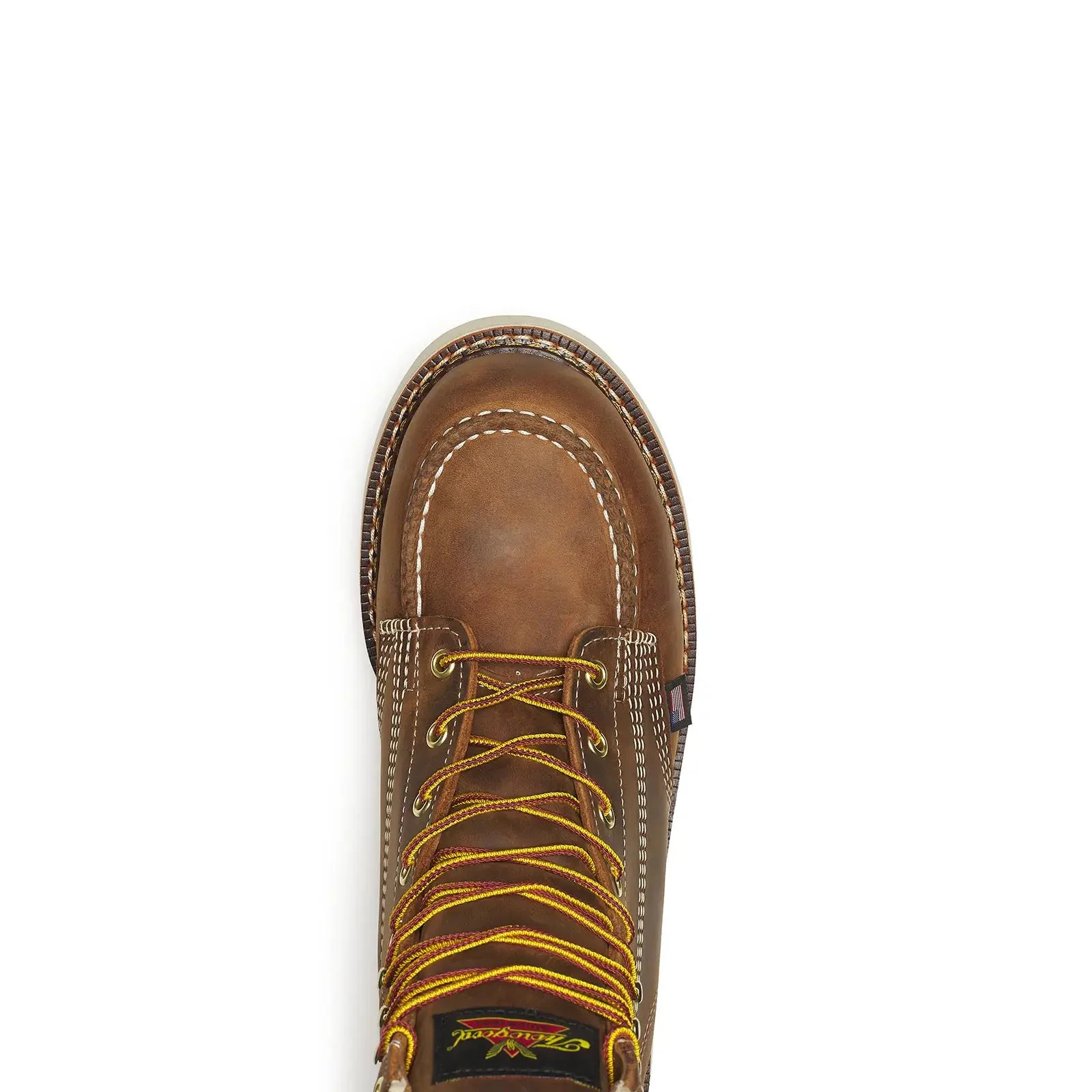 American Heritage 8" Steel-Toe Moc Toe Boot Maxwear 90 Trail Crazy Horse - Image 4