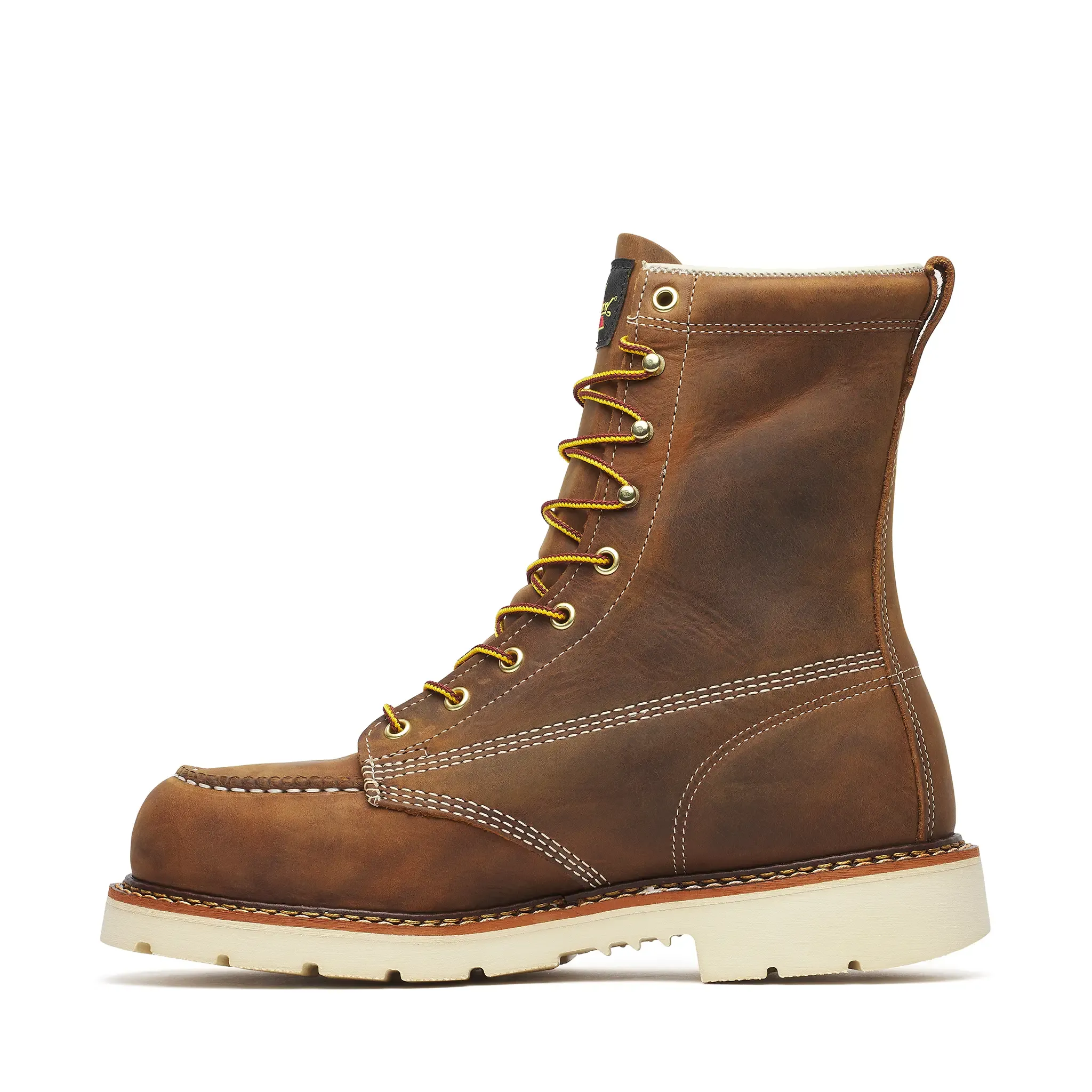 American Heritage 8" Steel-Toe Moc Toe Boot Maxwear 90 Trail Crazy Horse - Image 5