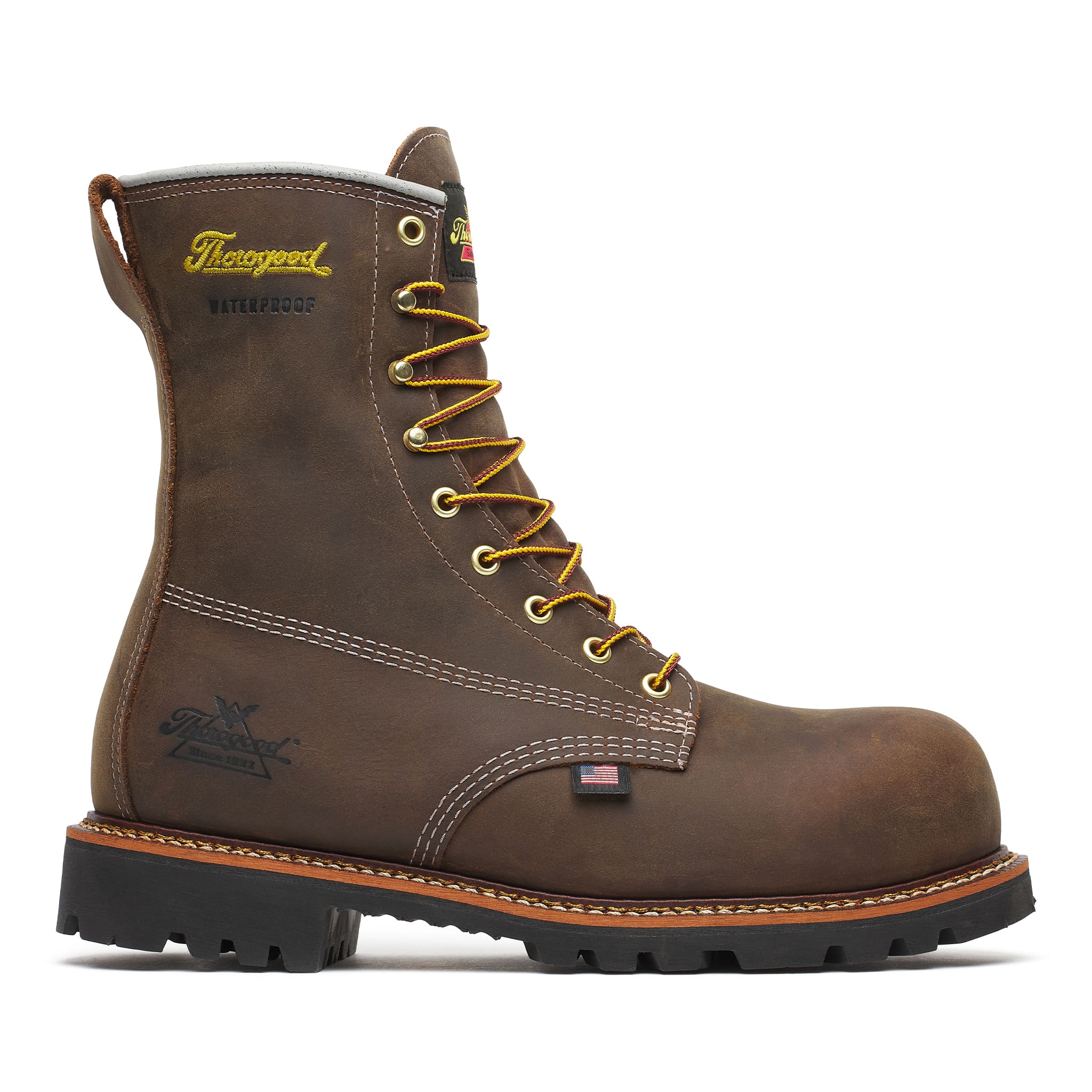American Legacy Series 8" Waterproof Nano Toe Boot Crazy Horse