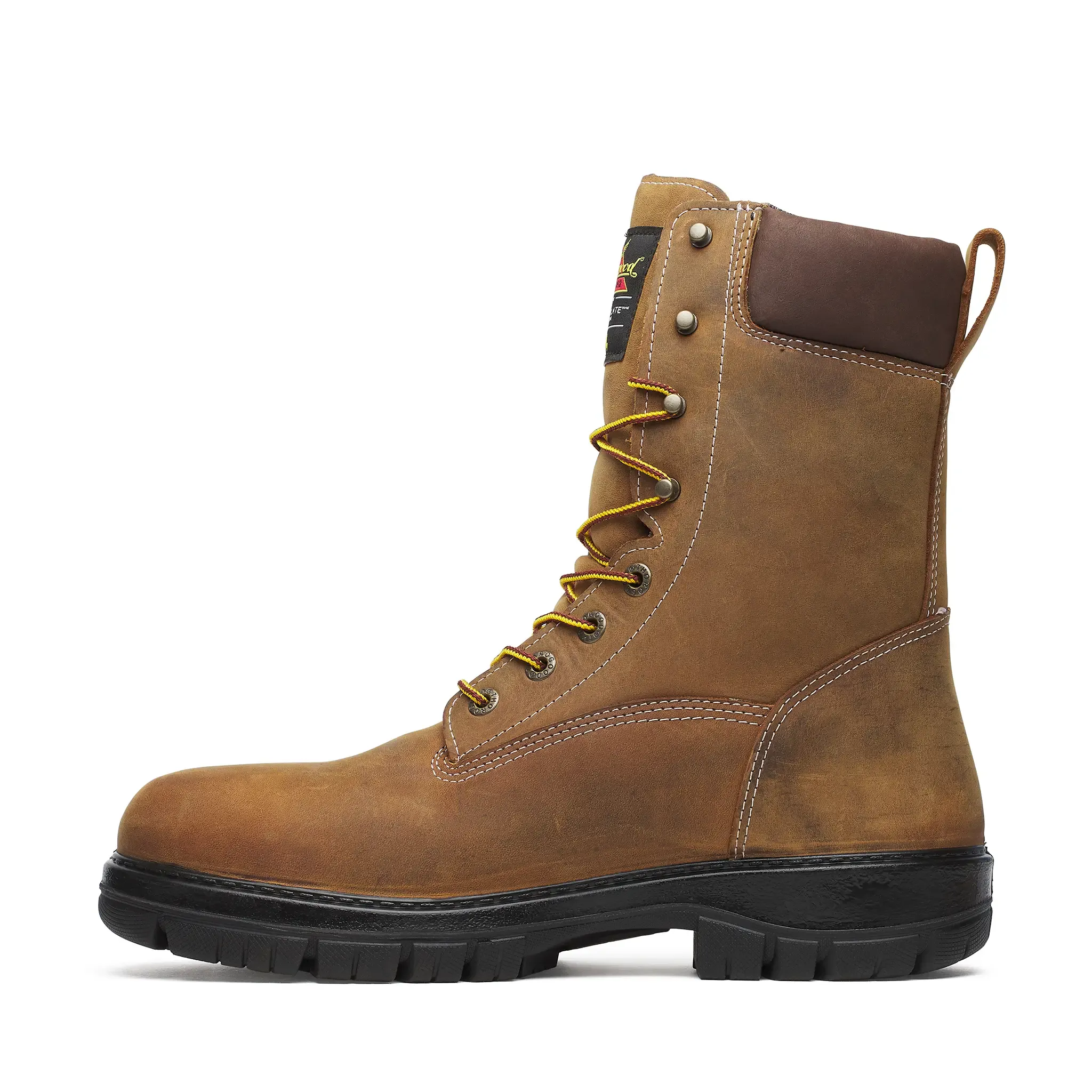 Genesis Series 8" Nano Toe Insulated Waterproof Boot Chestnut - Image 5