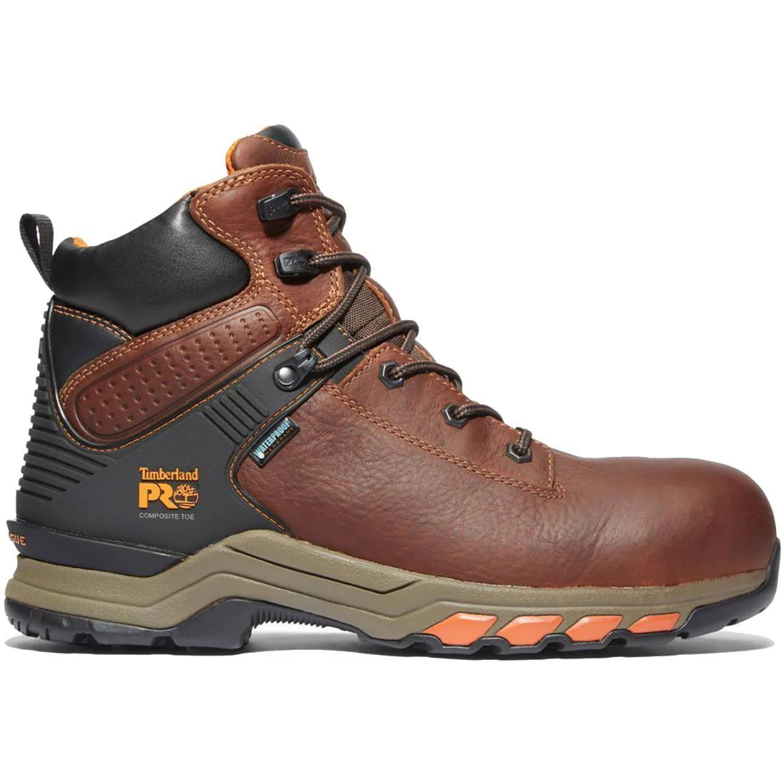 Hypercharge 6 Inch Composite-Toe Waterproof Work Boot Brown