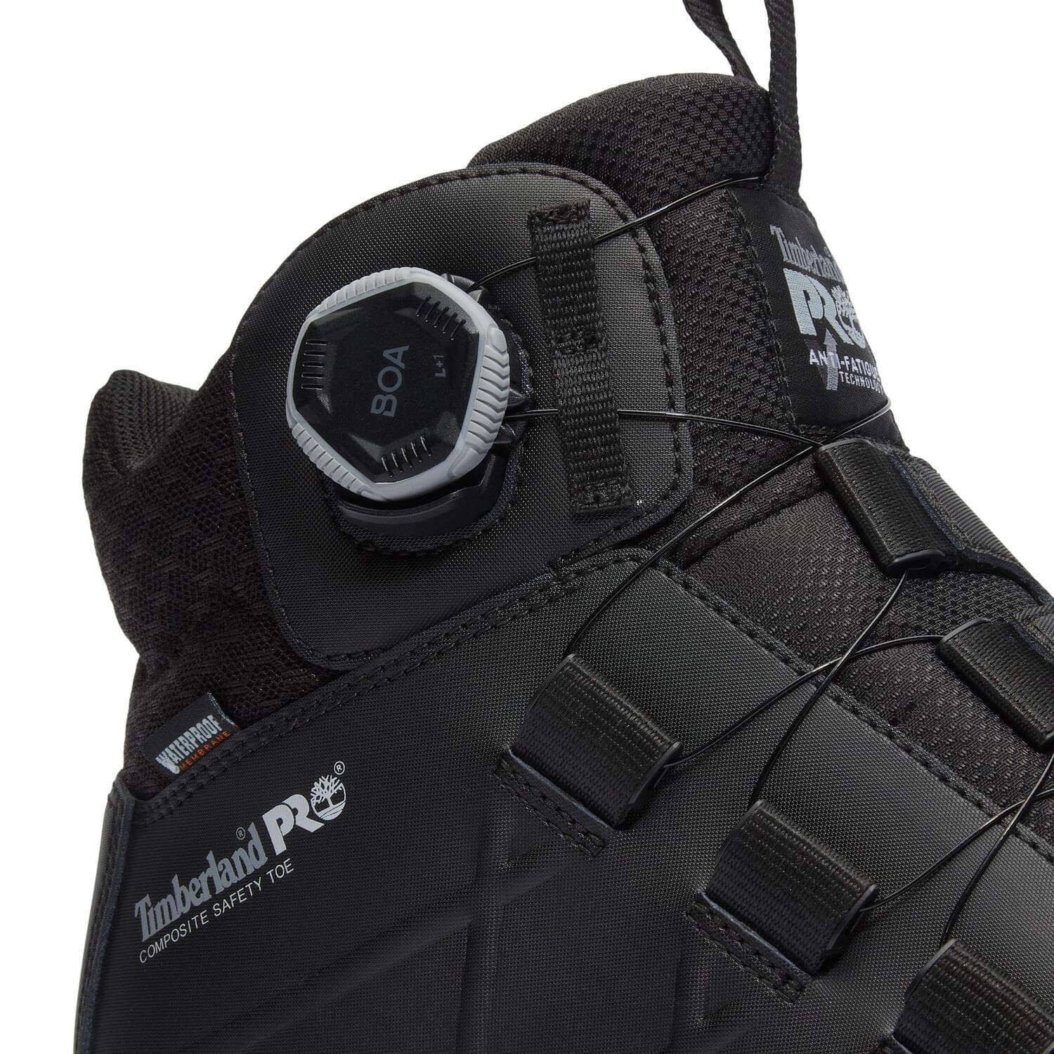 Morphix 6 Inch Composite Toe Waterproof BOA Work Boots Black - Image 7