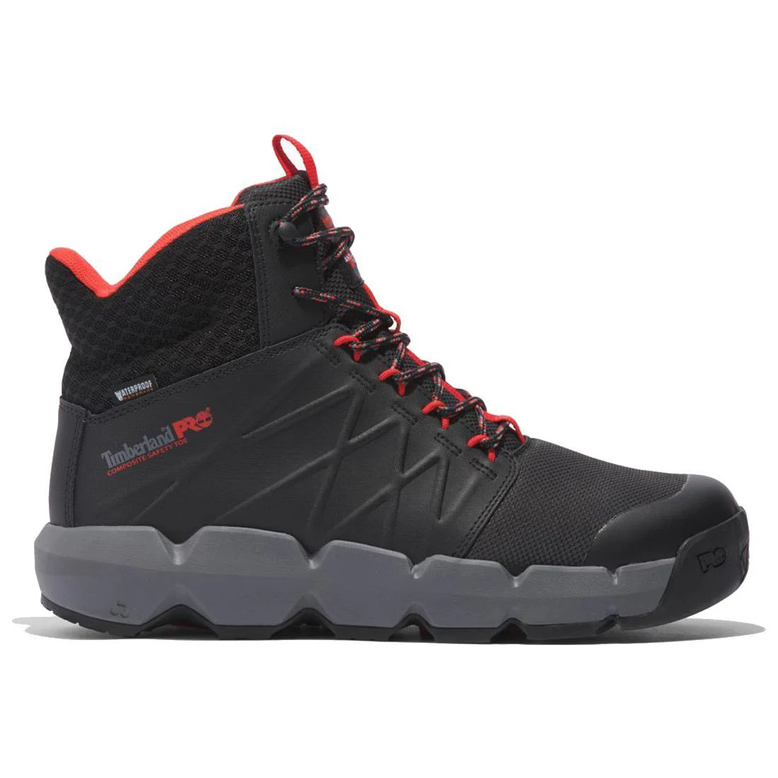 Morphix 6 Inch Composite-Toe Waterproof Work Boot Black