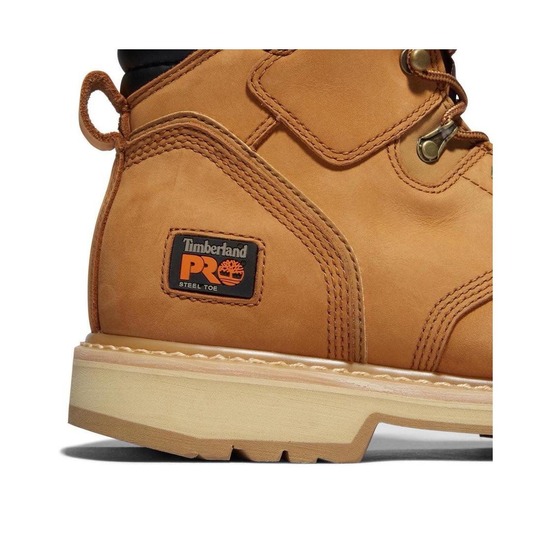 Pit Boss 6 Inch Steel-Toe Work Boot Wheat - Image 7