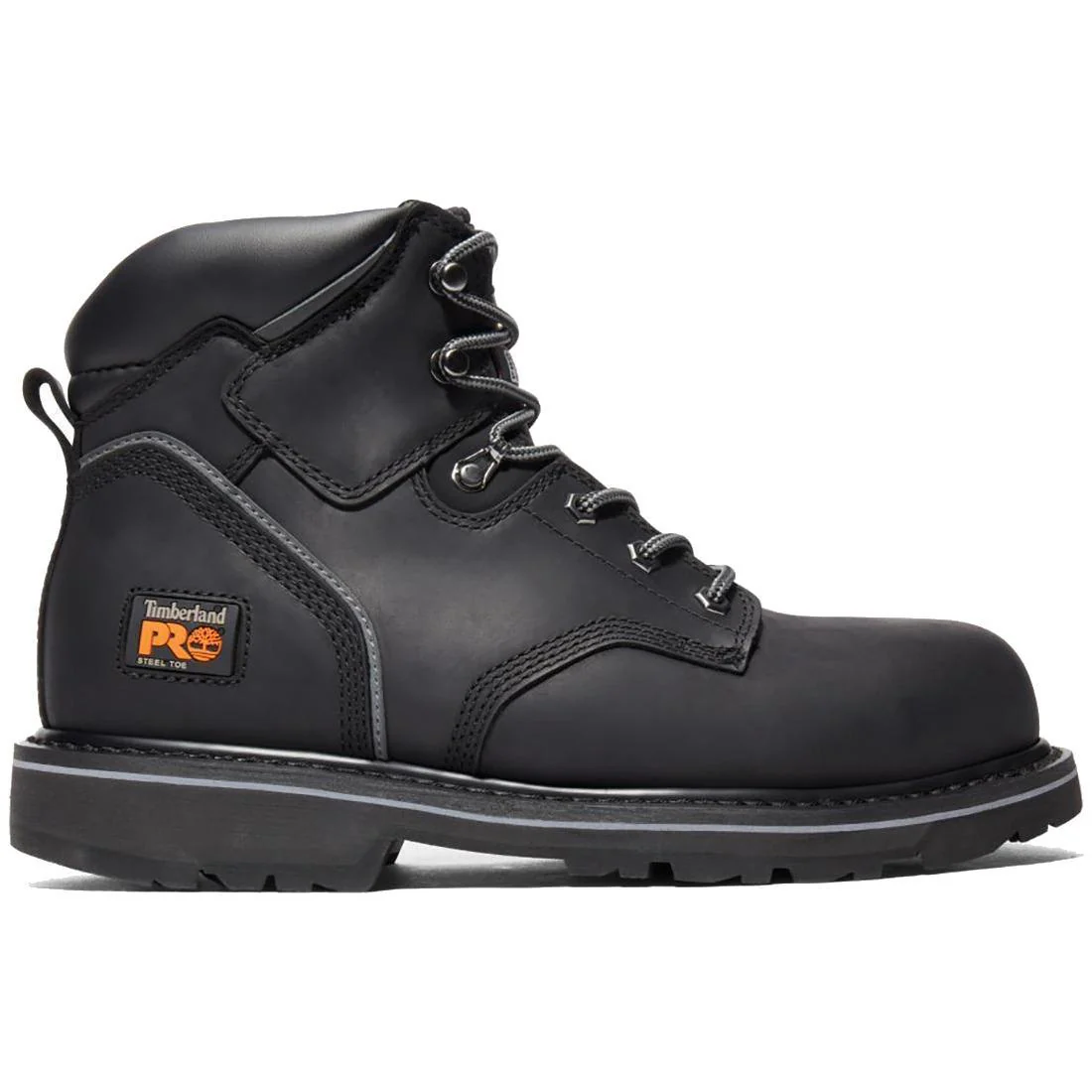 Pit Boss 6 Inch Steel-Toe Work Boot Black