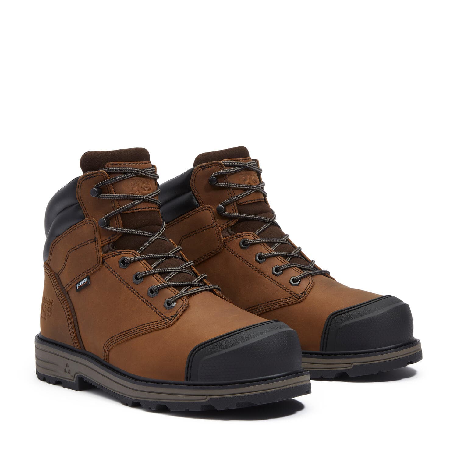 Tasker 6 Inch Alloy Toe Waterproof Work Boots Brown - Image 2