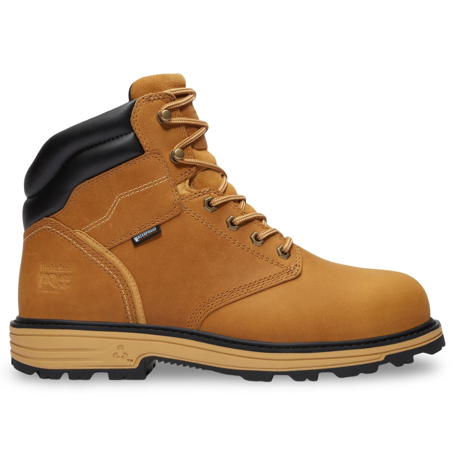 Tasker 6 Inch Alloy Toe Waterproof Work Boots Brown and Wheat