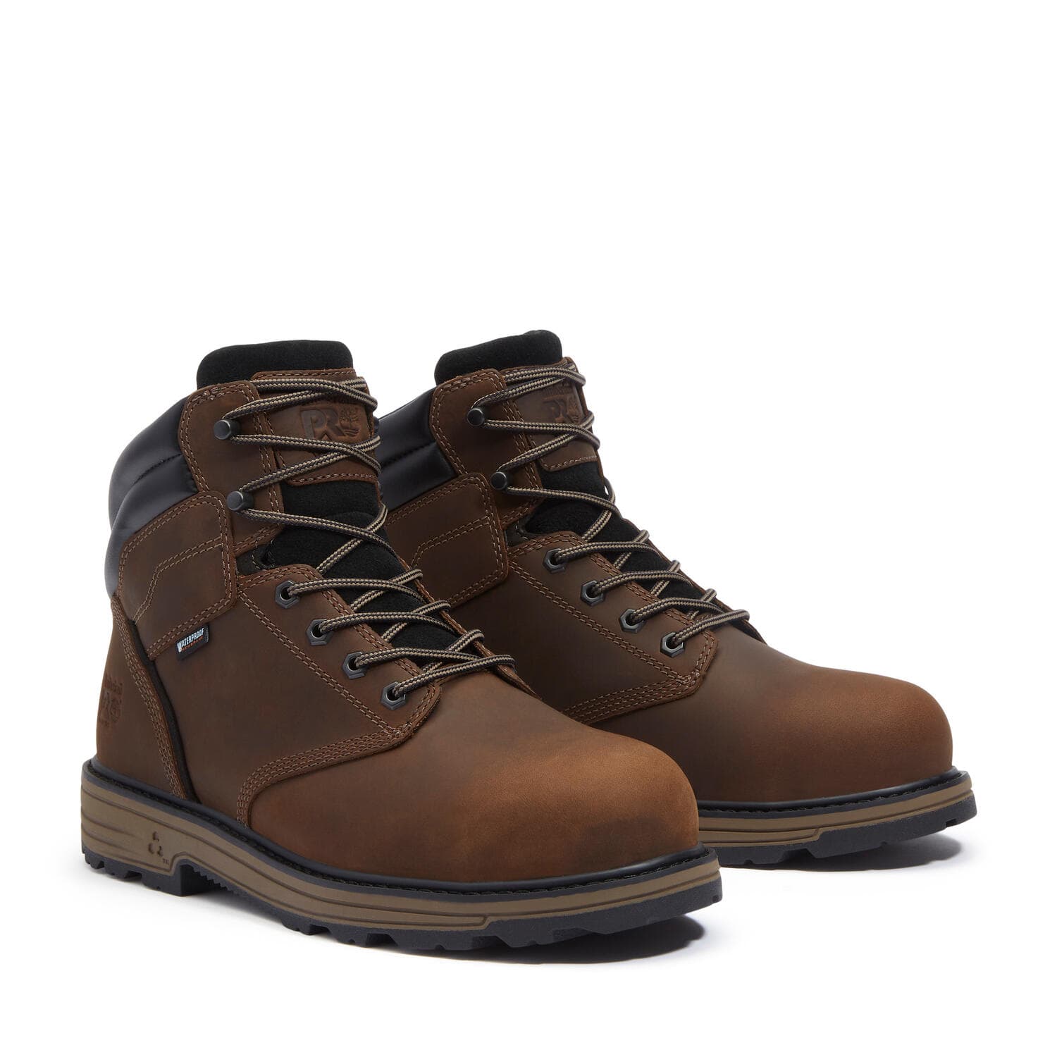 Tasker 6 Inch Alloy Toe Waterproof Work Boots Brown and Wheat - Image 10