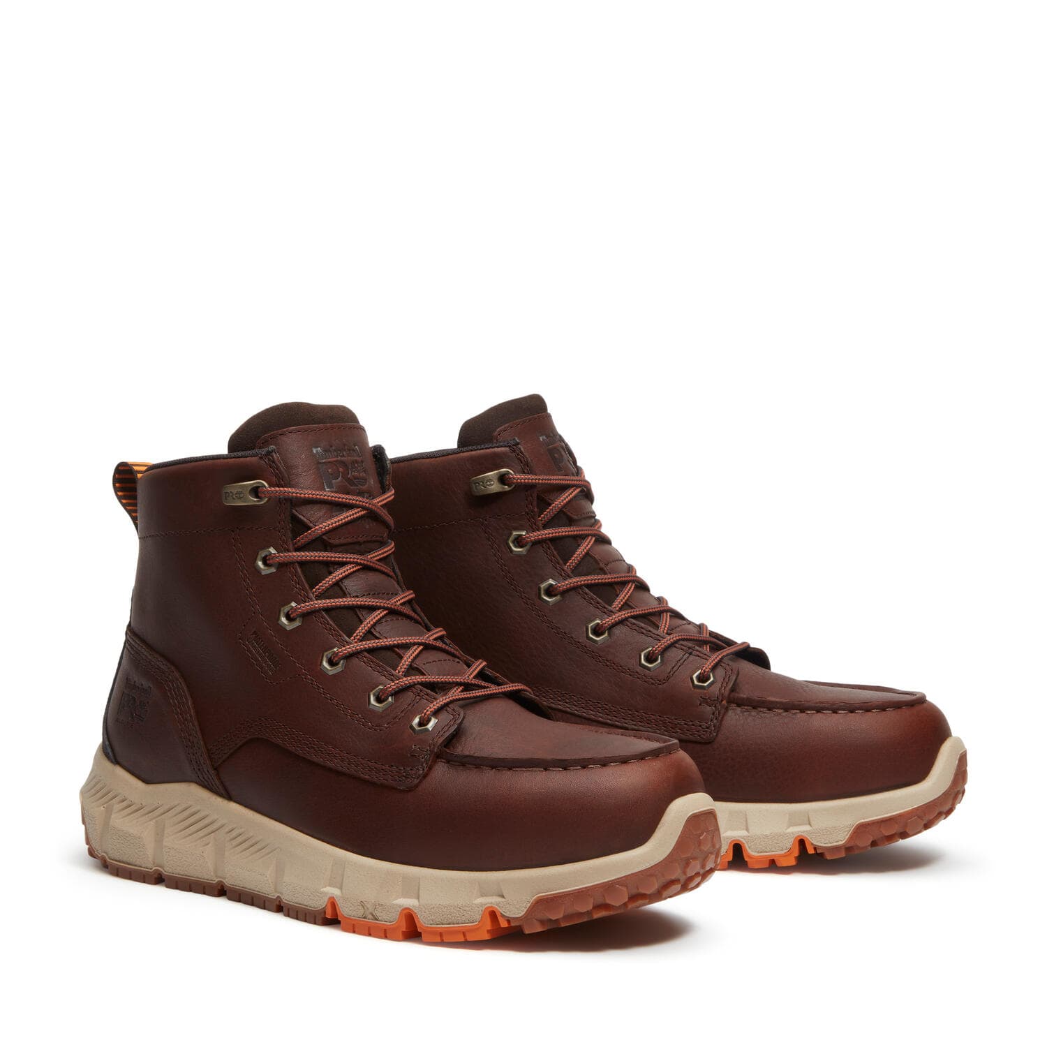Tempe 6 Inch Alloy Toe Waterproof Work Boots Brown - Image 2