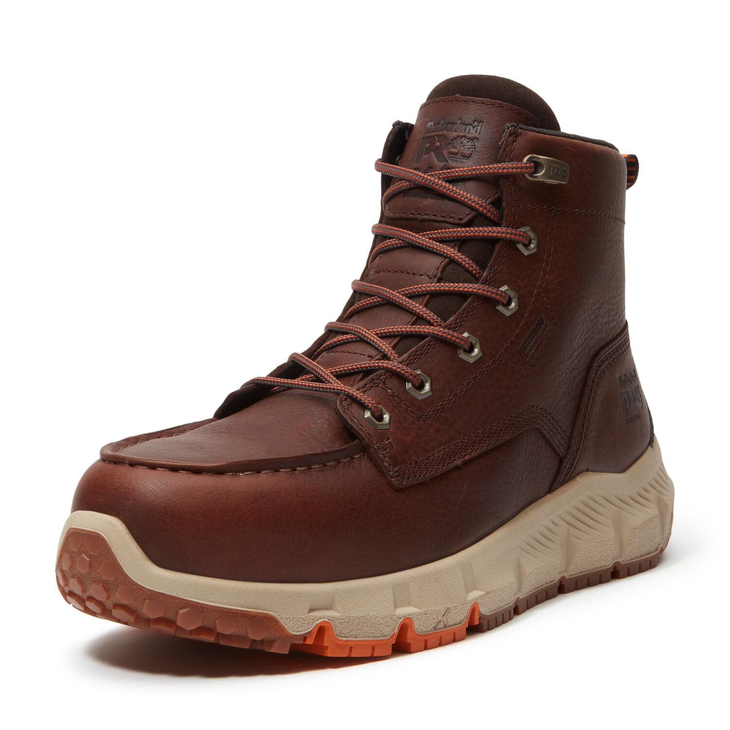 Tempe 6 Inch Alloy Toe Waterproof Work Boots Brown - Image 8
