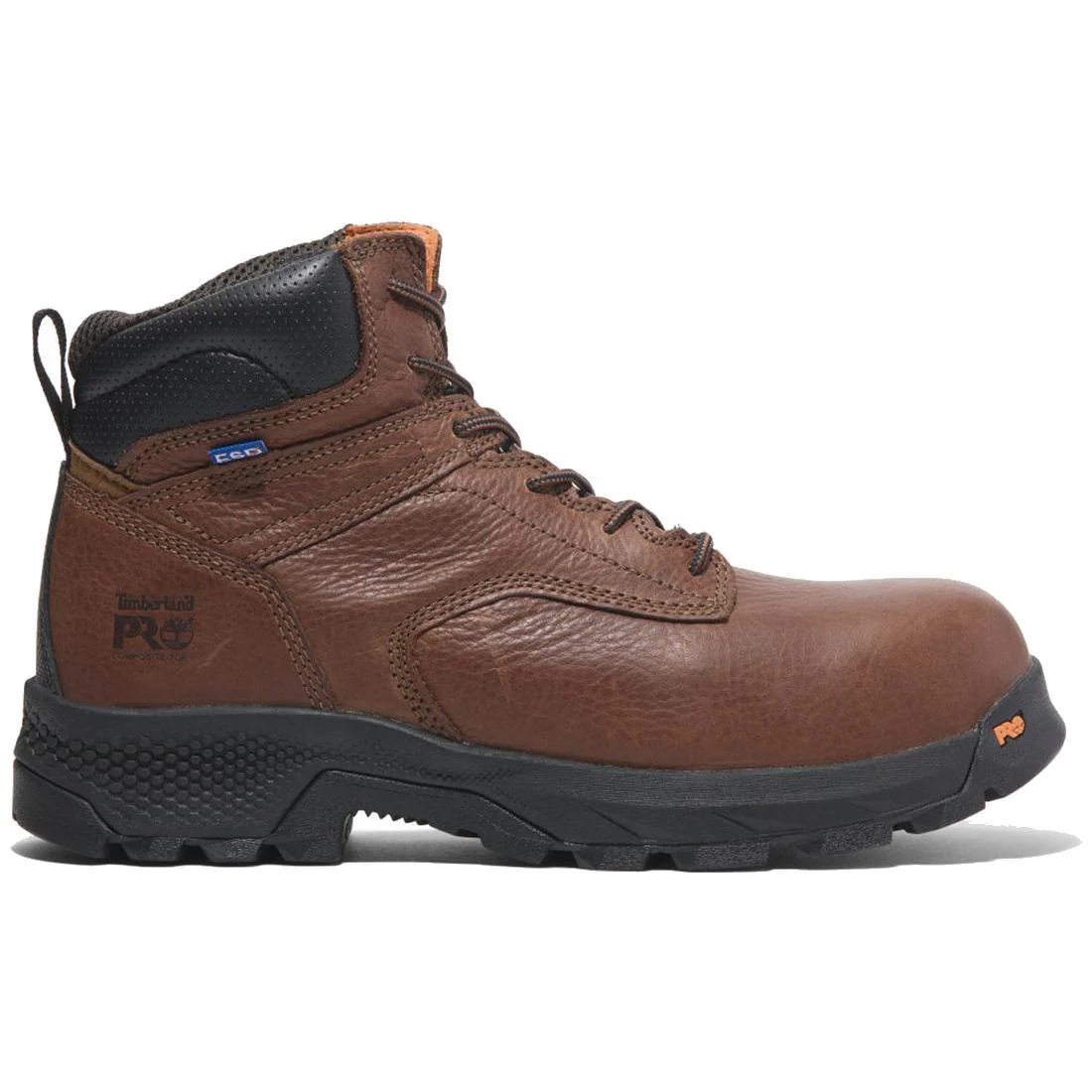 Titan Ev 6 Inch Composite-Toe SD10 Work Boot Brown Coffee