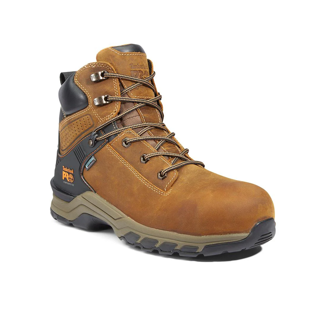 Hypercharge 6-Inch Waterproof Nano-Toe Work Boot Brown - Image 2